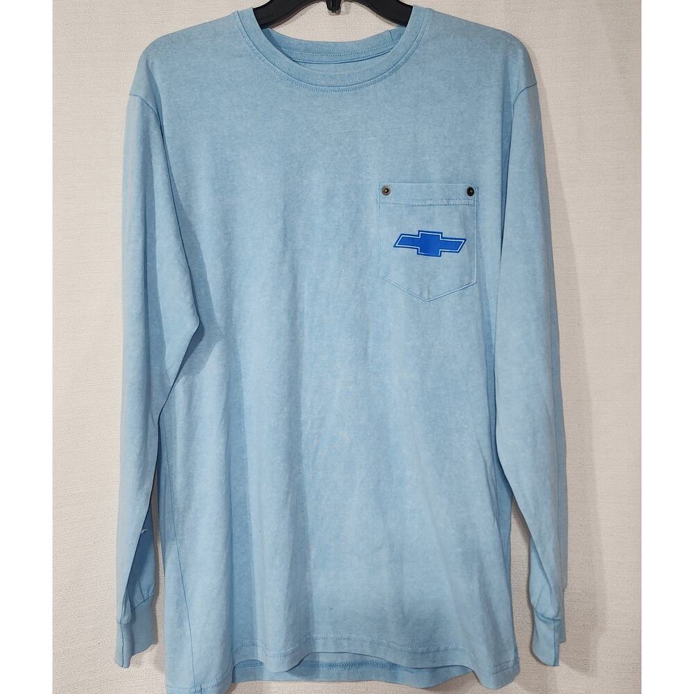 Chevy Camaro blue long sleeve shirt size Small men